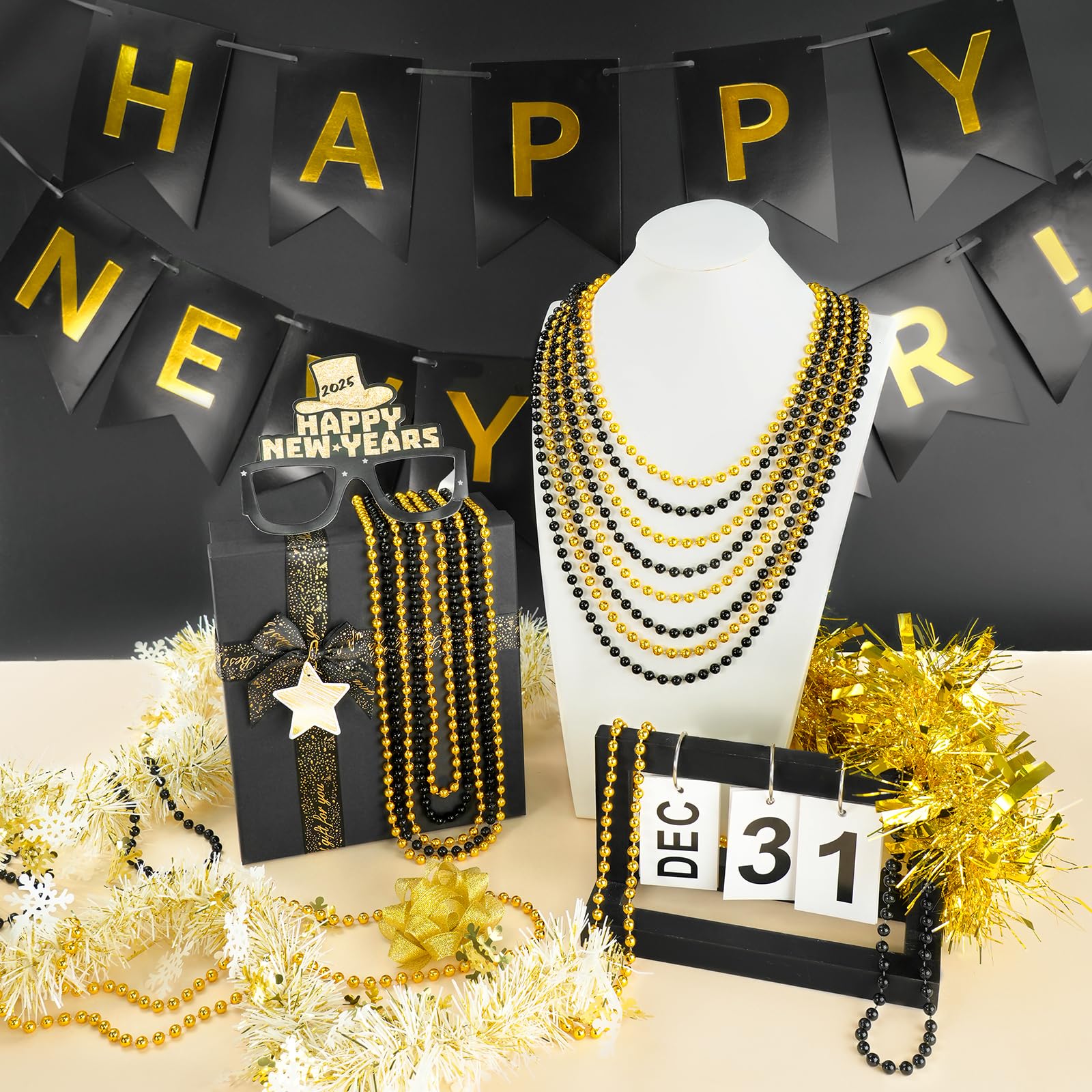 SHAOQINLIN bulk 100-piece necklace set, versatile party favors