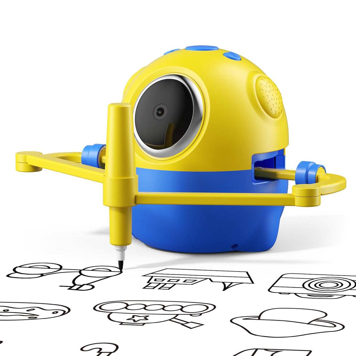 Shapana drawing robot with camera recognition sparks kid-friendly creativity.