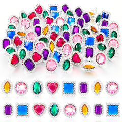 Shappy heart-shaped plastic ring close-up, ideal dress-up accessory for kids.