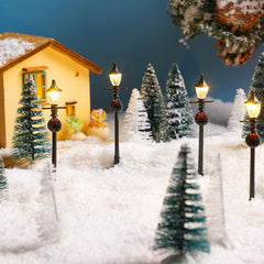 Shappy festive dollhouse scene accessory brightens holiday displays