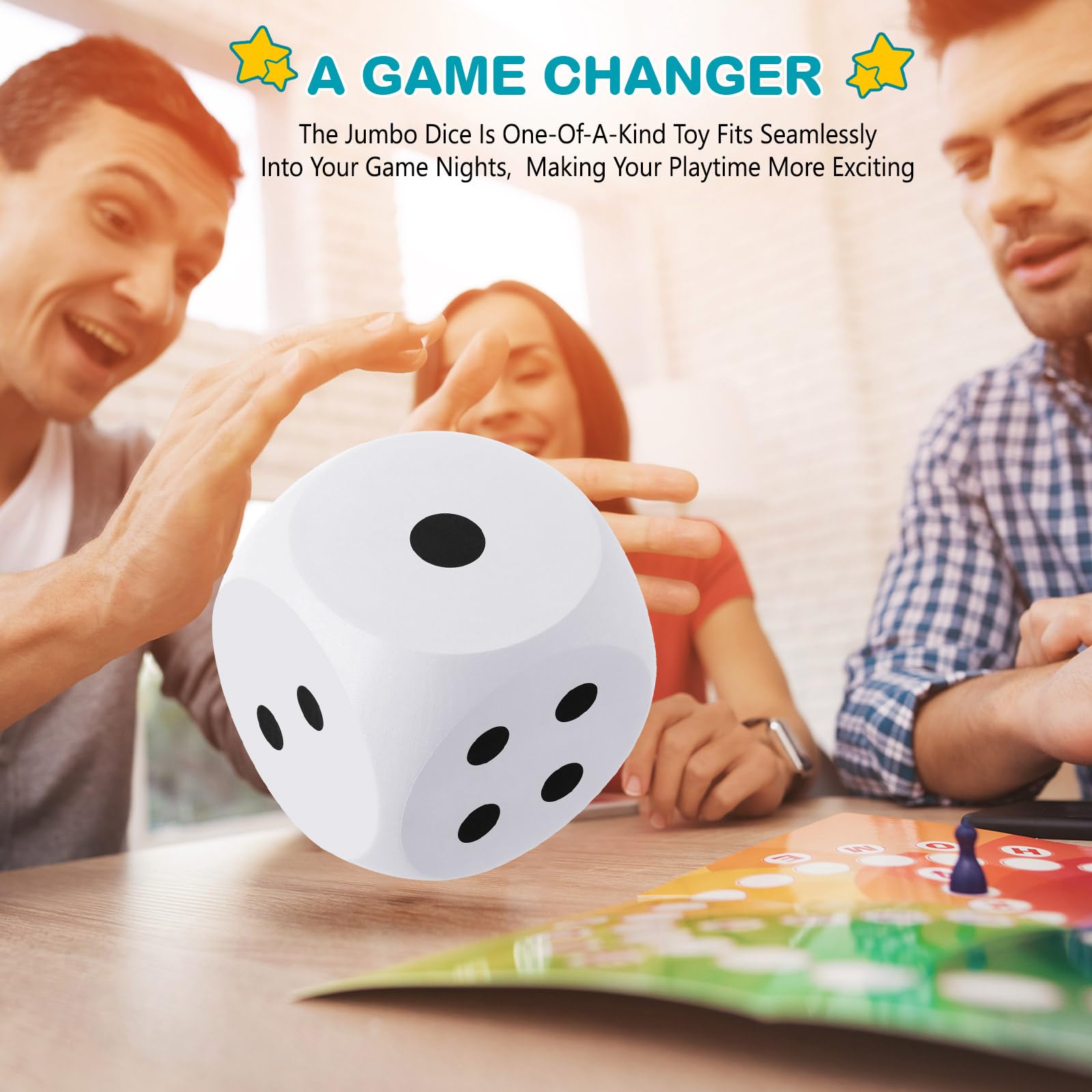 Shappy gift-ready foam dice suitable for birthdays and holidays