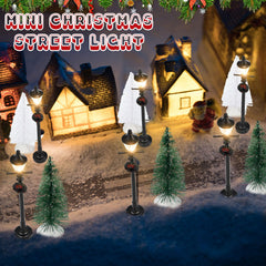 Shappy miniature landscape light post enhances festive dioramas