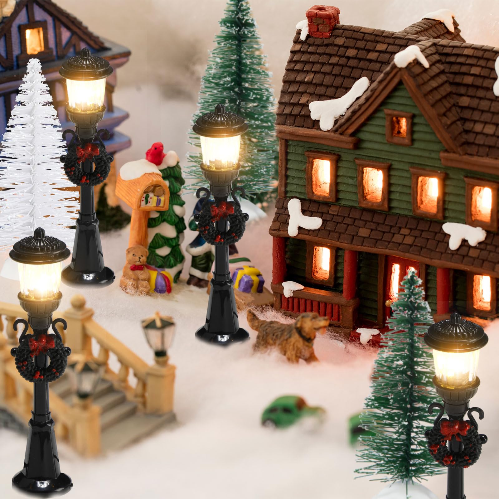 Shappy miniature lights collection illuminates a garden scene
