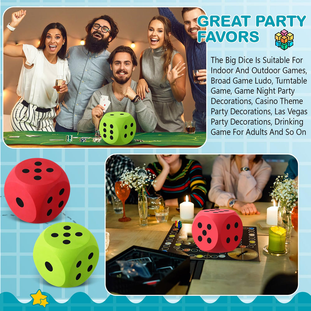 Shappy EVA foam dice emphasize safety and durability for repeated use.
