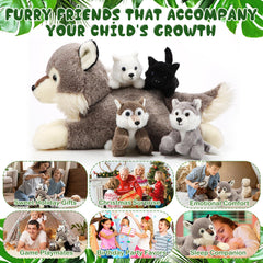 Shappy Wolf Family Set nursery decor that sparks imagination and warmth