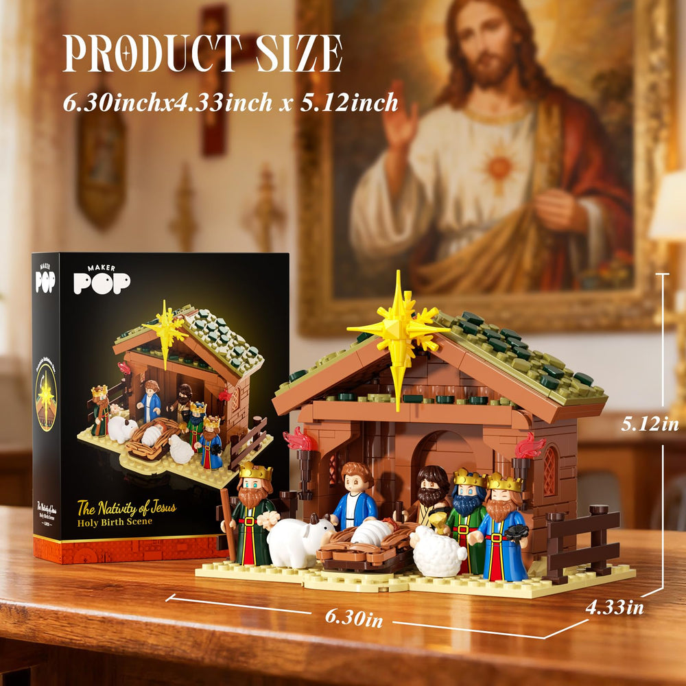 ShareHB baby Jesus figure included for complete nativity representation and story retelling