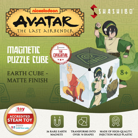 Shashibo Avatar Earth transforming cube showing 100+ shapes for creative exploration