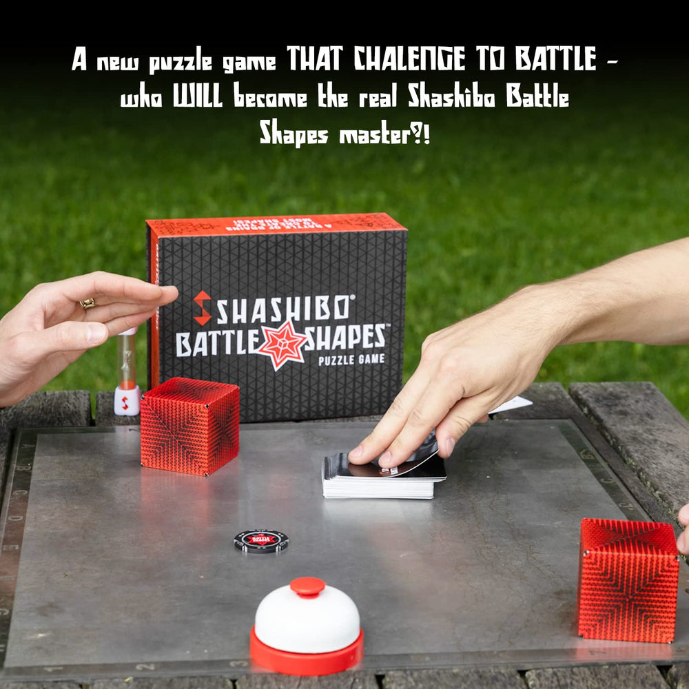 Shashibo Battle Shapes: six magnetic cubes connected into a larger sculpture for collaborative play.