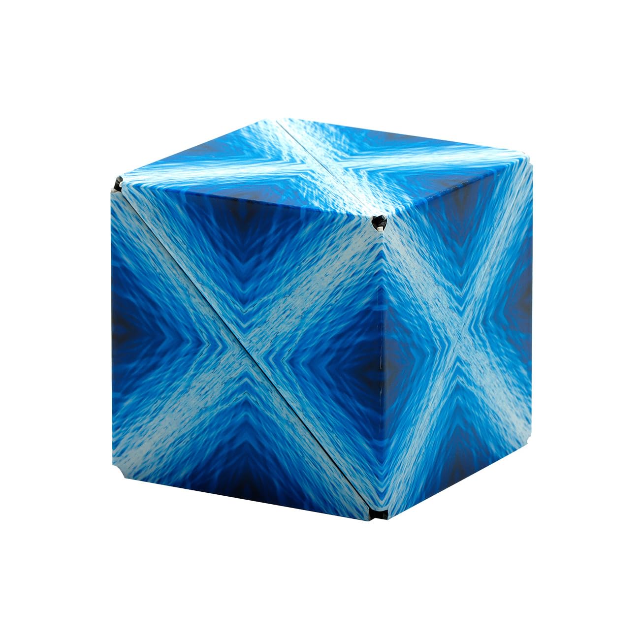 Shashibo Blue Planet sensory tile illustrates stress-relief puzzle moments.