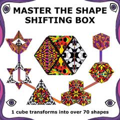 Shashibo multiple cubes connect into bigger magnetic sculptures