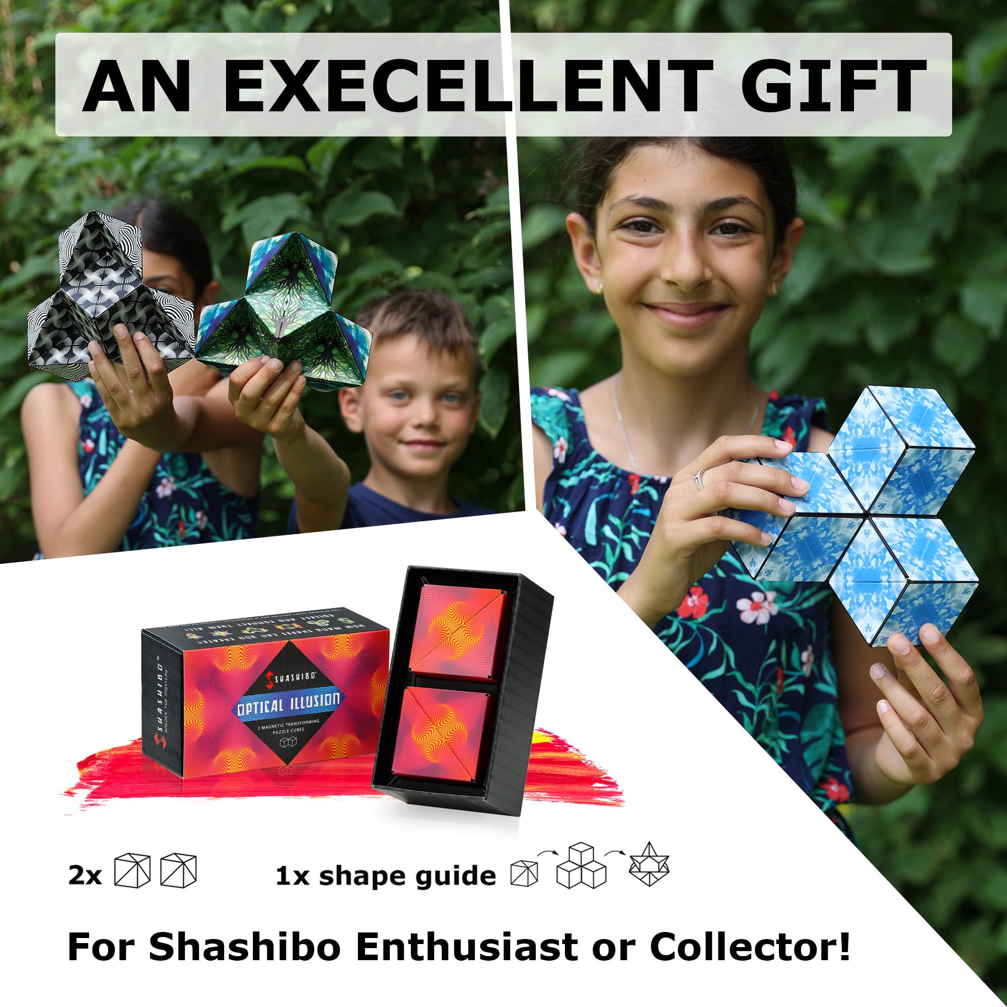 Shashibo magnets enable connecting multiple cubes for bigger builds