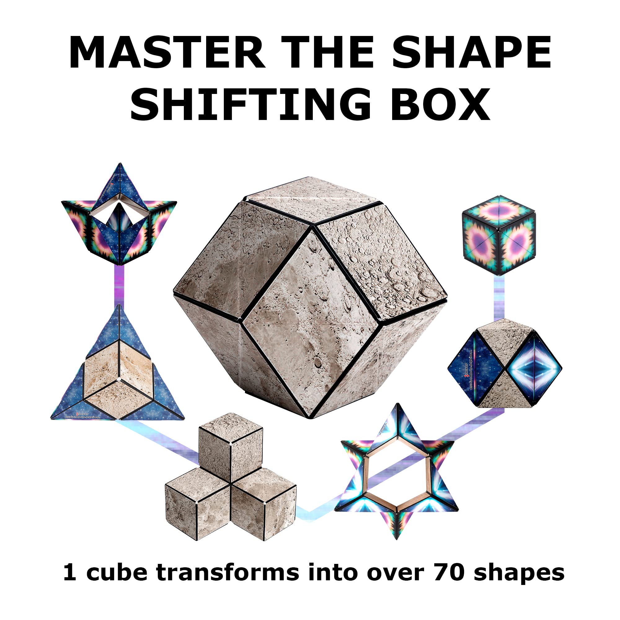 Collect and connect: join cubes to craft larger magnetic structures.