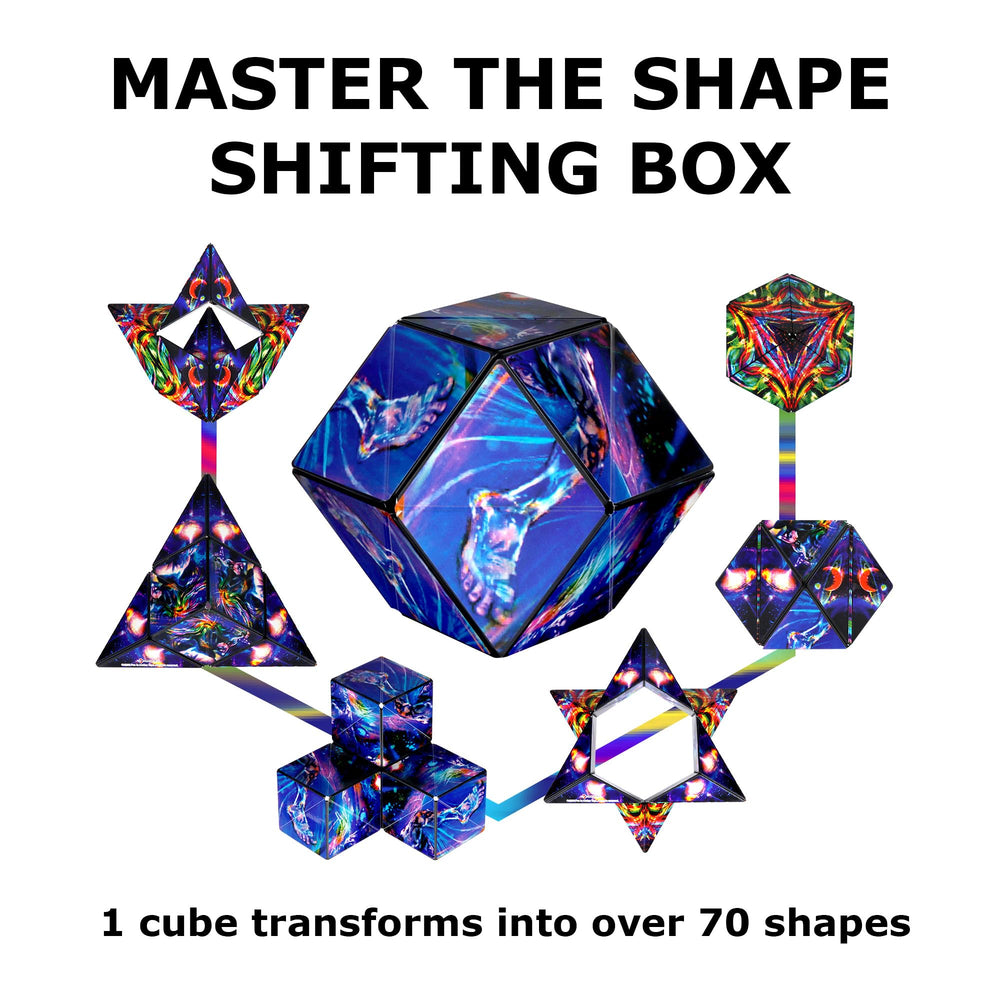 Shashibo Cosmic Surfer includes over 70 shapes for screen-free focus during travel