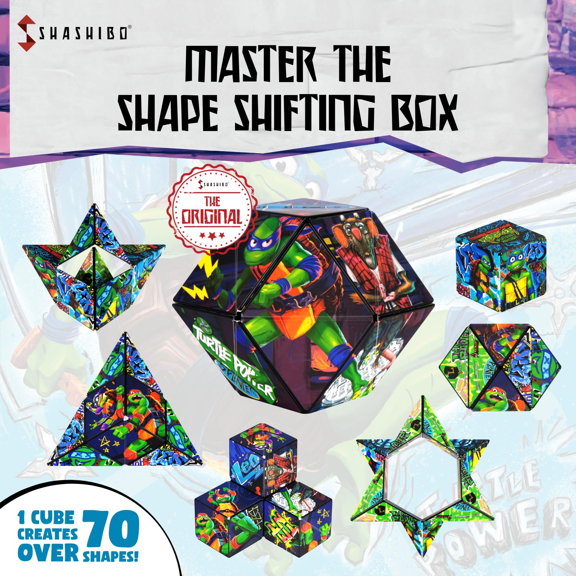 Shashibo ergonomic puzzle cube designed for comfortable, hours-long play