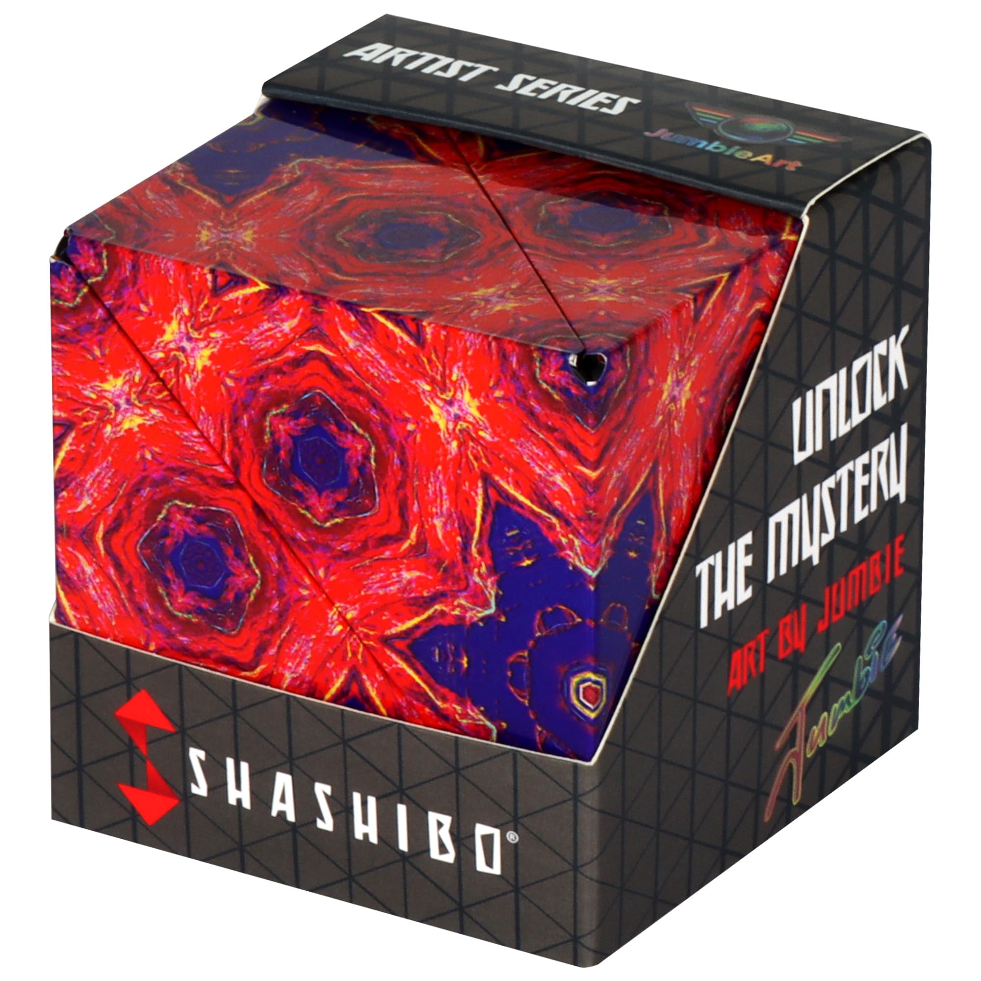 Shashibo Fire Goddess transforms into 100 shapes for tactile engagement.