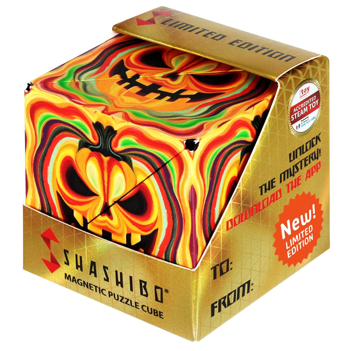 Shashibo Ghastly Jack inside view demonstrates compact design for focused, calming play.