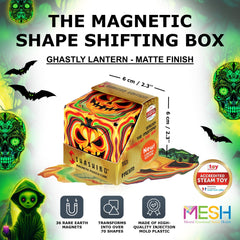 Shashibo Ghastly Jack magnets reveal strong internal magnets for seamless shape shifting.
