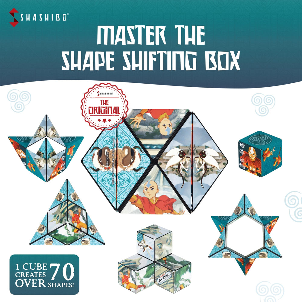 Shashibo handheld cube in use supports focused, tactile concentration.
