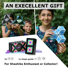 Shashibo Moon 2-Pack connected cubes enable larger sculptures and creative builds.