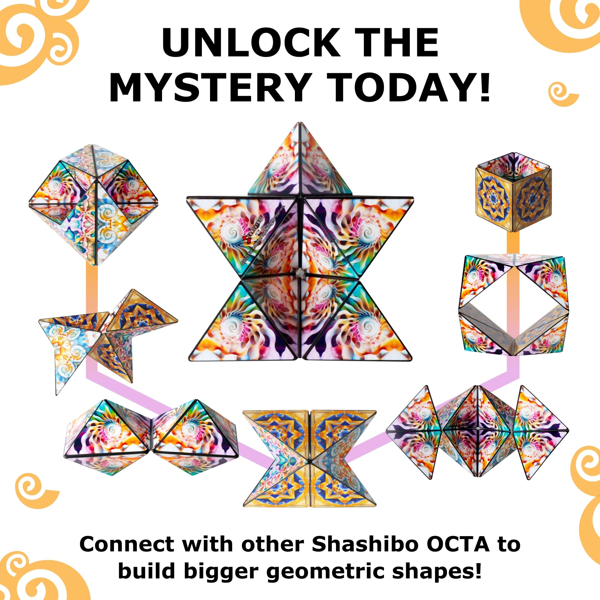 Shashibo Octa is compact and travel-friendly for on-the-go play.