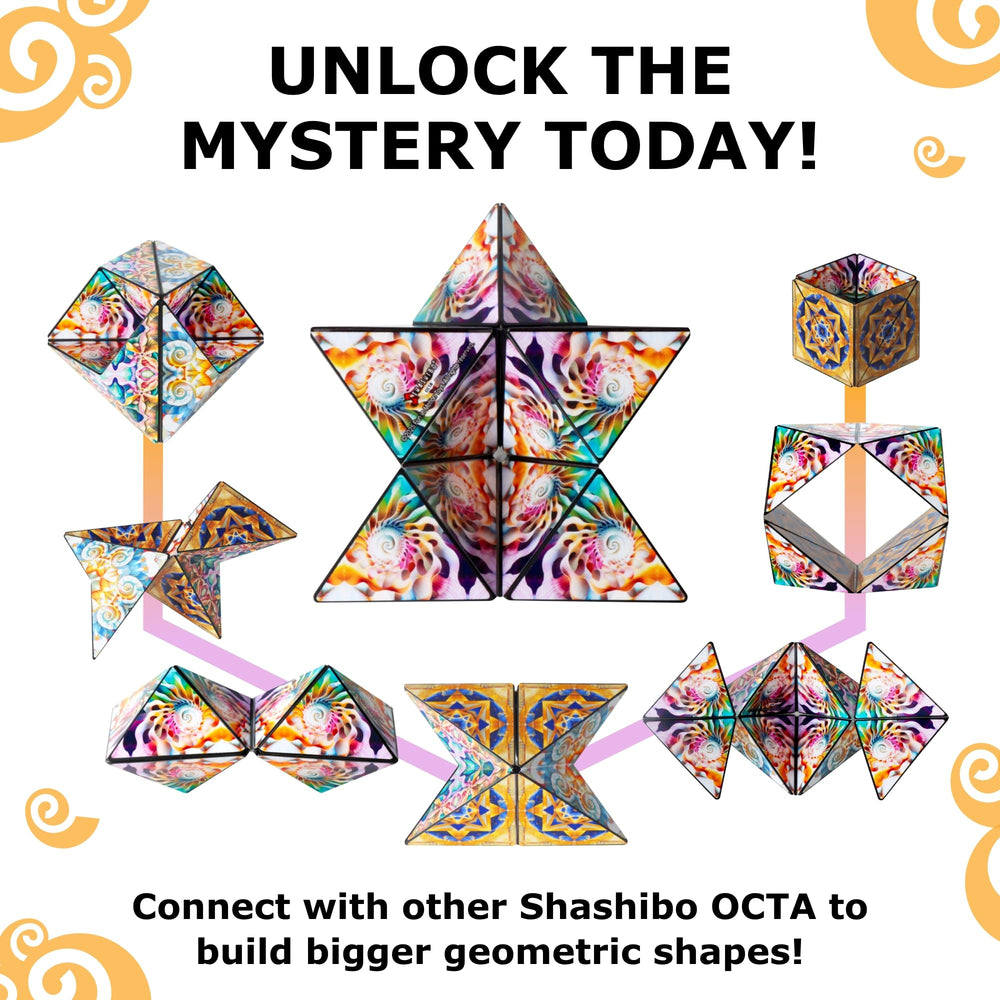 Shashibo Octa is compact and travel-friendly for on-the-go play.