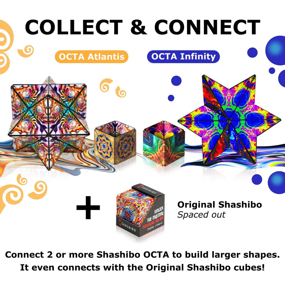 Shashibo Octa gift-ready packaging suitable for STEM-minded recipients.