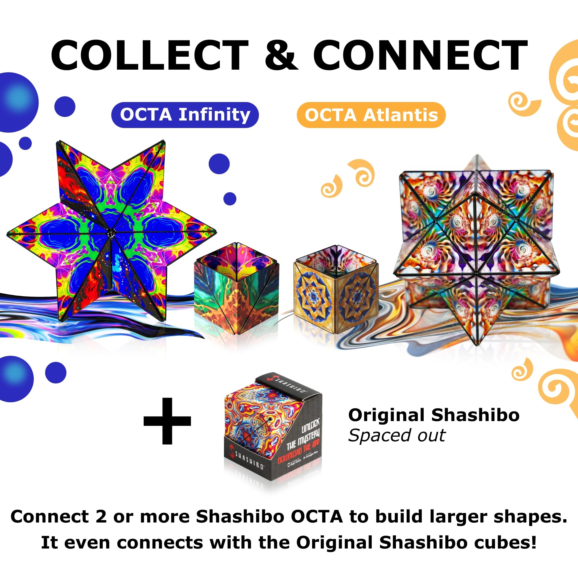 Shashibo Octa magnets enable creative, customizable sculptures.