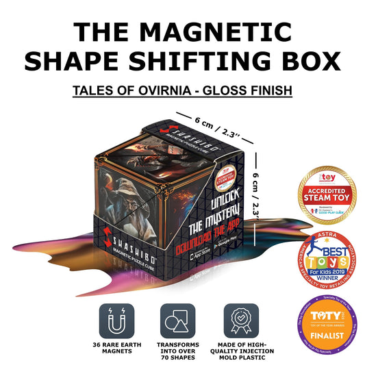 Shashibo shape formed view demonstrates 70+ shapes for endless exploration.