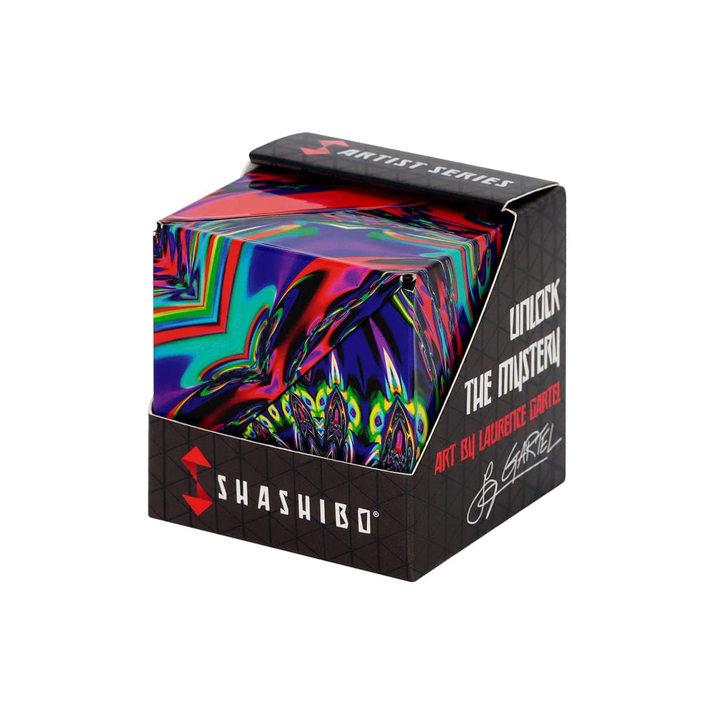Shashibo Shape Shifting Box compact design for portable, focused play.