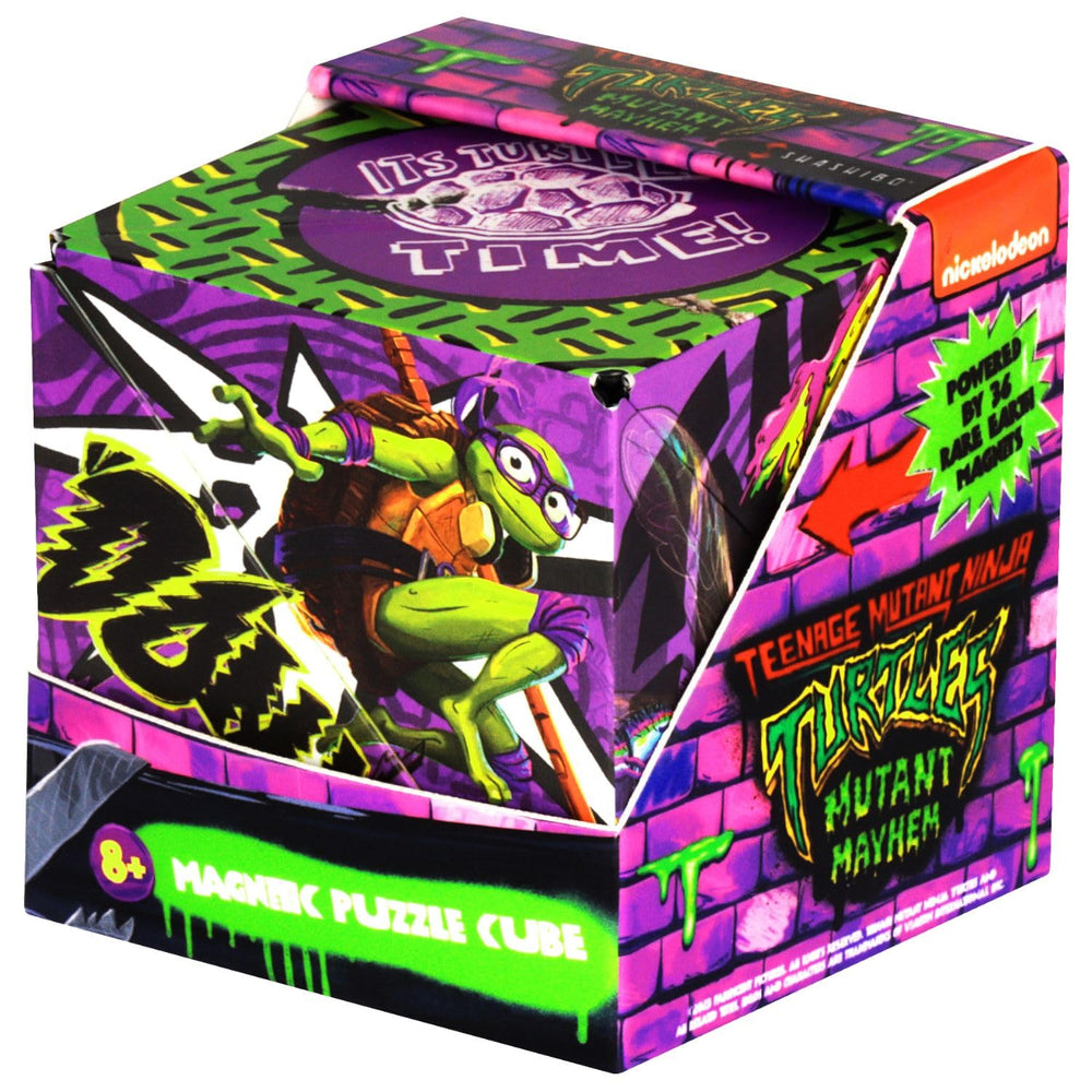 Shashibo TMNT Mutant Mayhem cube in action boosts focus and hands-on play.