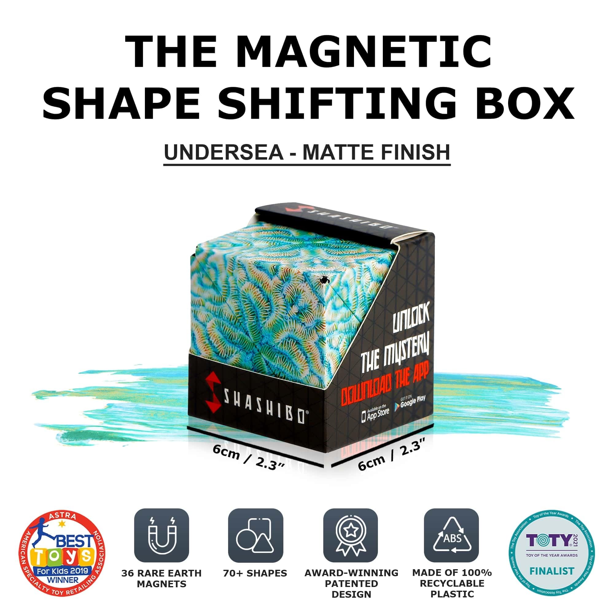 Shashibo Undersea magnetic cubes connect to build larger sculptures