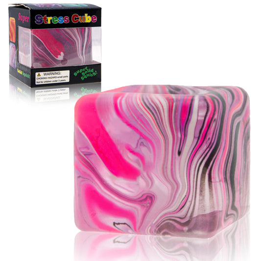 Sheenice squishy stress cube with eye-catching camo design for desk decor and sensory play.