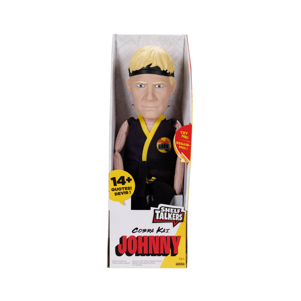 Shelf Talkers Johnny Cobra Kai logo for brand appeal