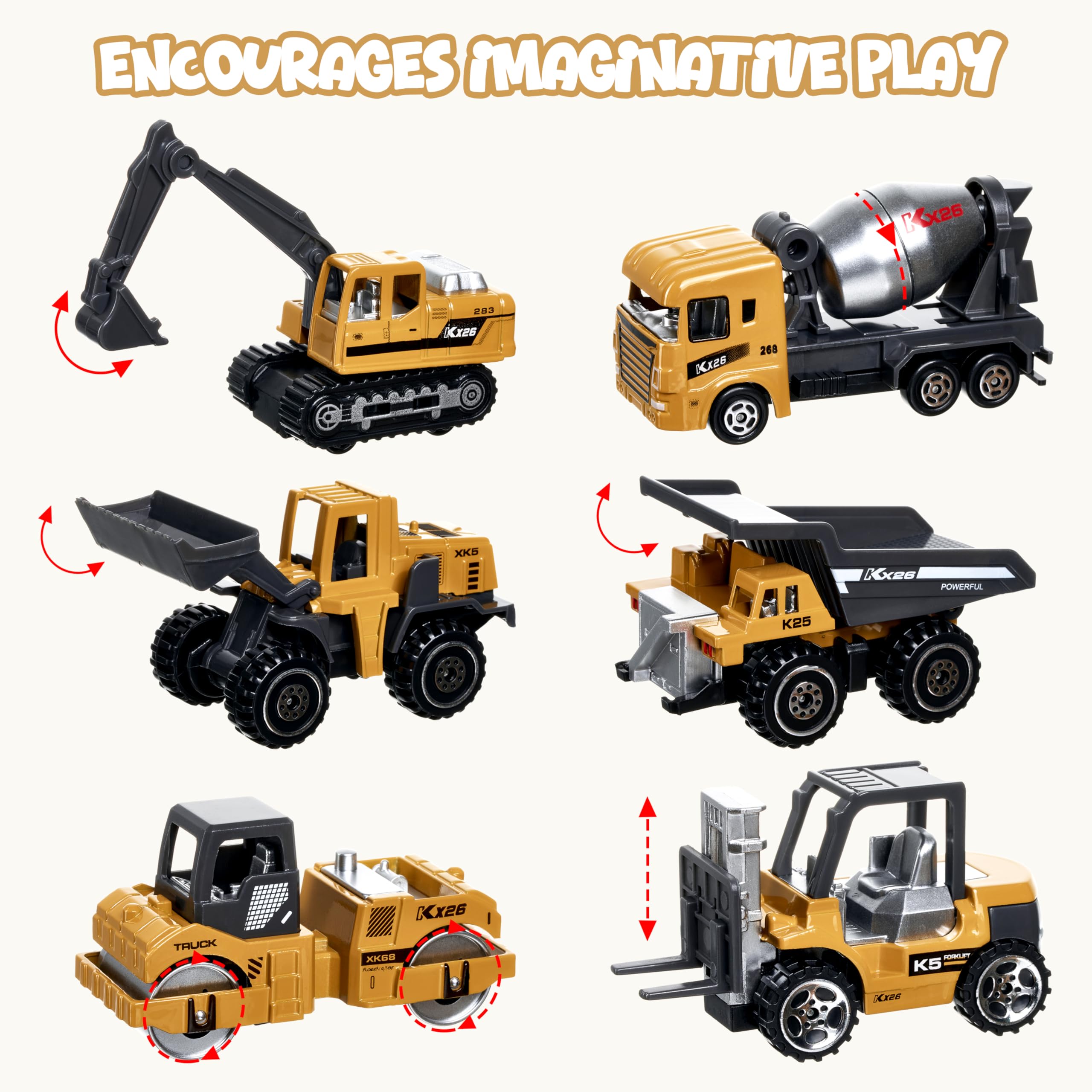Shellvcase dump truck toy for pretend loading and transport