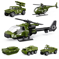 Shellvcase diecast army tank front view showing sturdy metal construction