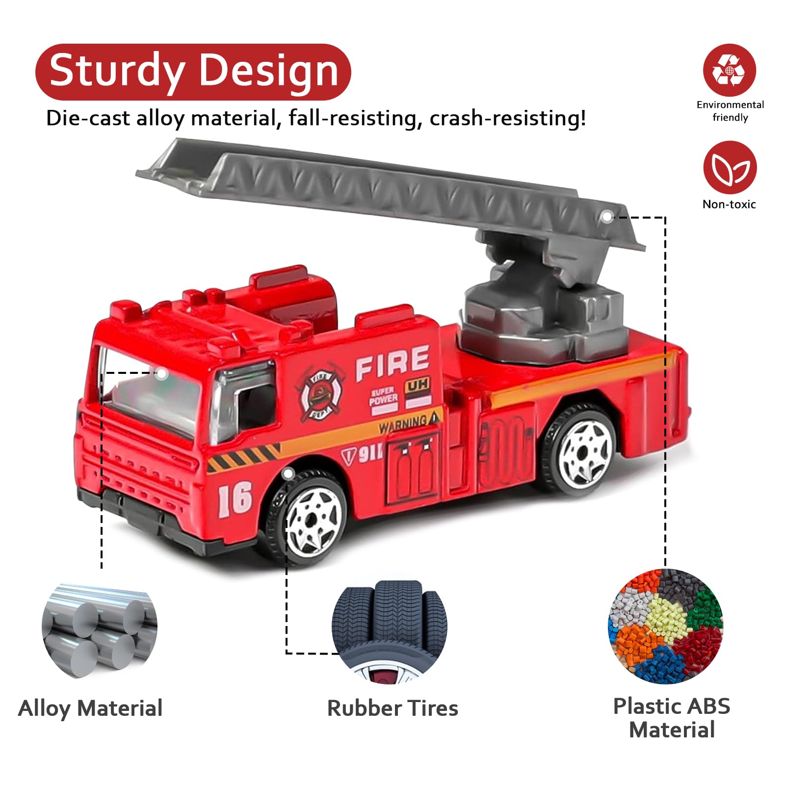 Shellvcase ladder truck highlights extendable features for interactive fun