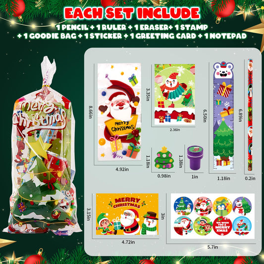 Shemira Christmas erasers—colorful tools for quick corrections and festive desk decoration.