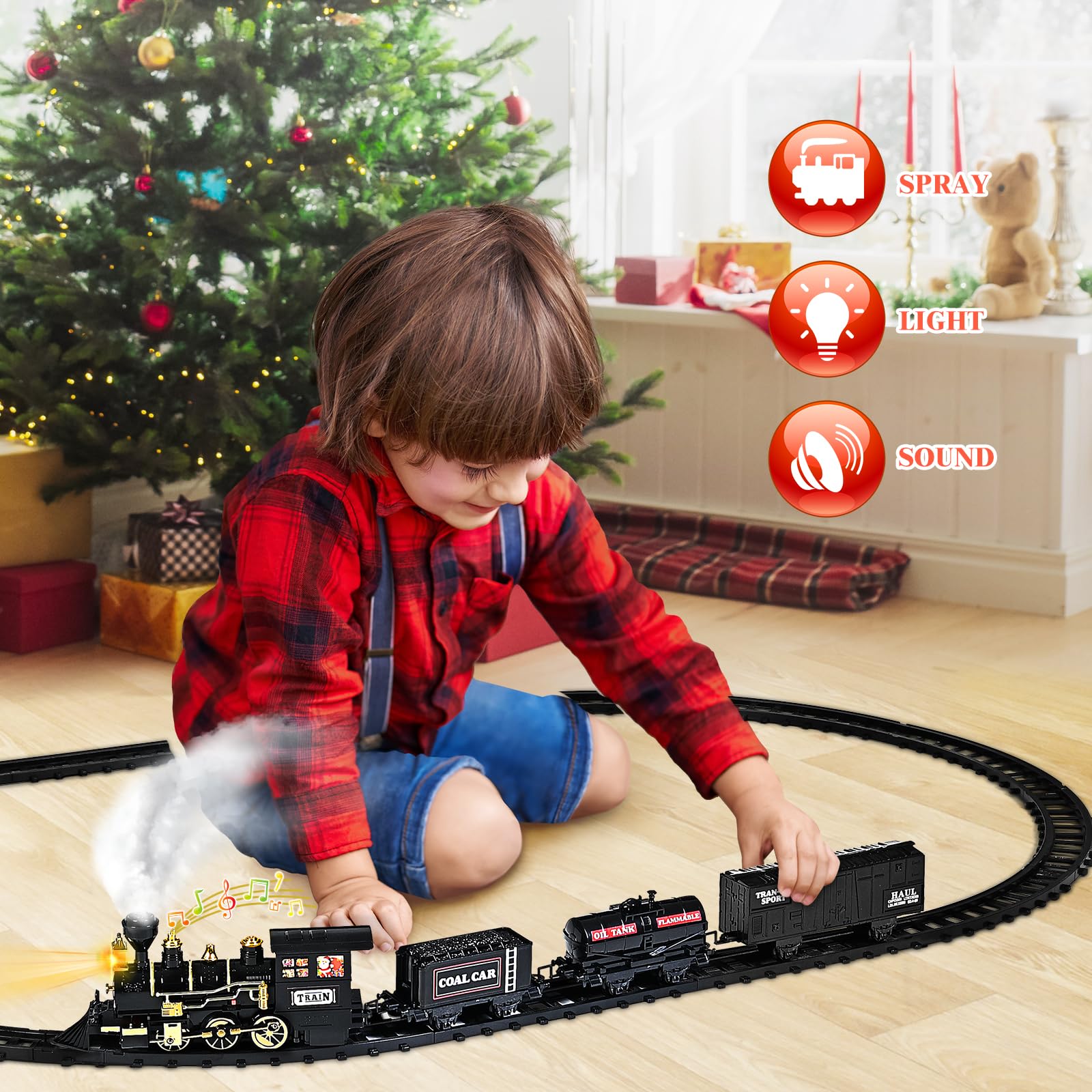 Shemira Christmas Train coal carriage for imaginative storytelling