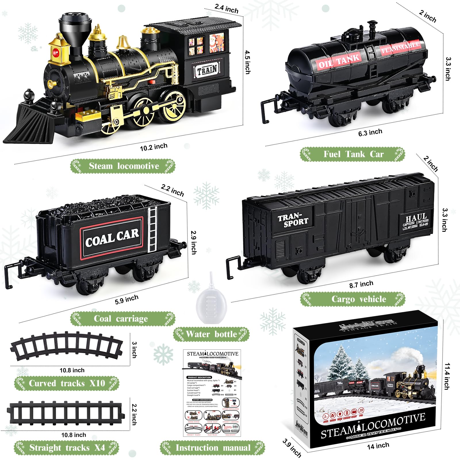 Shemira Christmas Train passenger carriage invites kids to ride along
