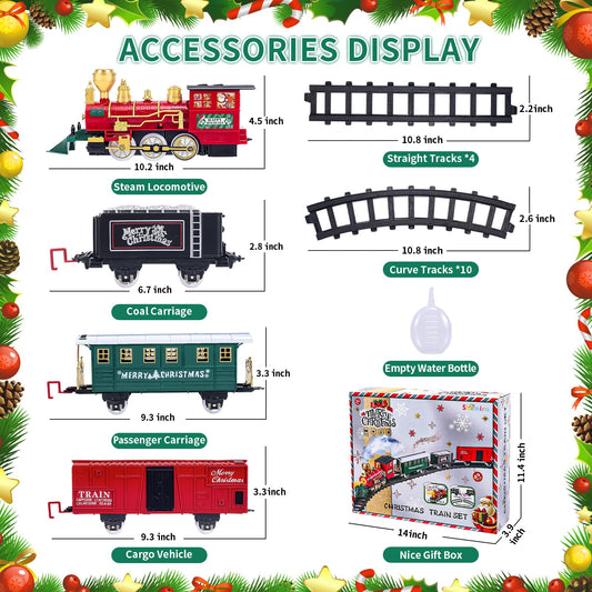 Shemira coal carriage with durable build for imaginative holiday scenes