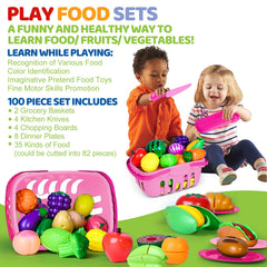 Shemira colorful educational toys encourage imaginative kitchen play and exploration.