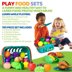 Shemira gift-ready pretend food set makes a thoughtful present for toddlers.