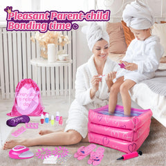 Shemira gift set inflatable tub adding a relaxing spa vibe to playtime