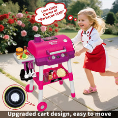 Shemira Kids Grill Playset features sound, lights, and safe smoke effects for immersion.