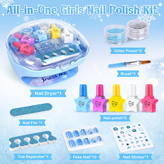 Shemira color polish bottles offering five bright nail colors.