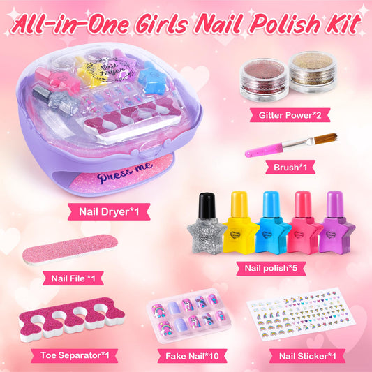 Shemira Nail Polish Kit colorful bottles for bright nail art ideas