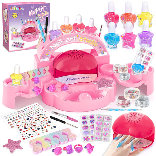 Shemira nail polish set with pink dryer for quick drying