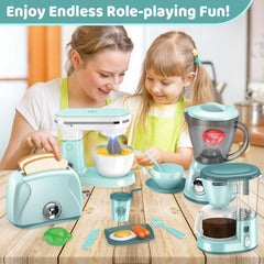 Shemira play kitchen toaster with timer creates fun pop-up toast scenarios.