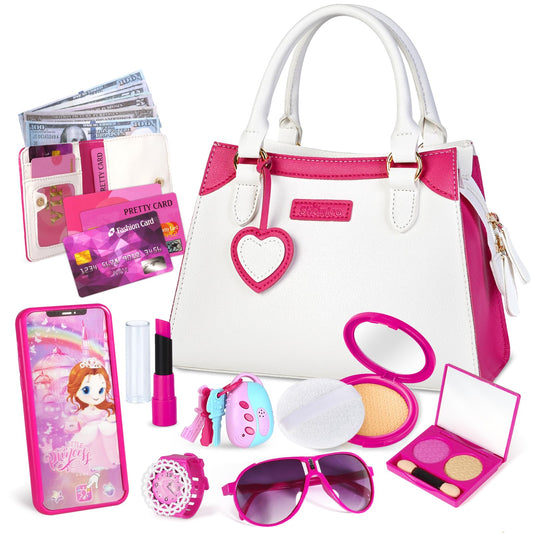 Shemira Play Purse for little girls, compact carry size for pretend shopping fun