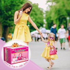 Shemira play purse with 21-piece accessory set sparks imaginative shopping.